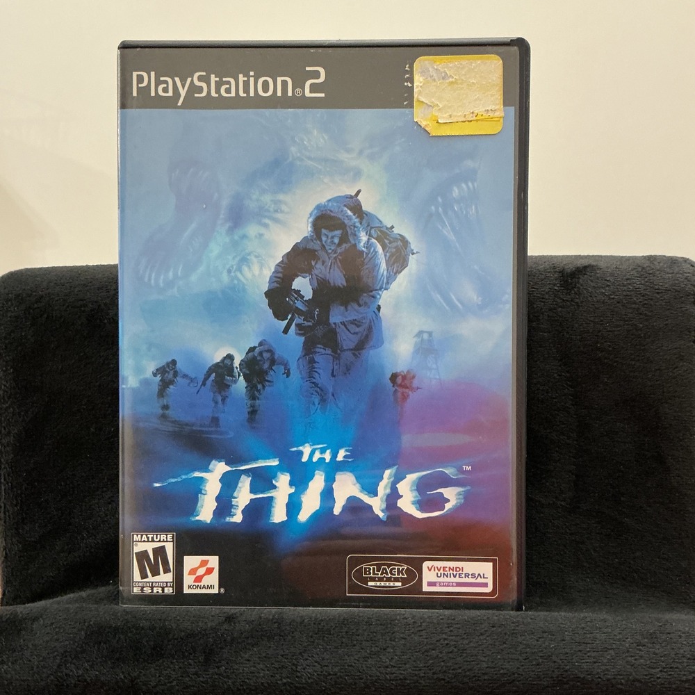 Y2K The Thing Konami PlayStation 2 PS2 Video Game Black Label Horror Retro